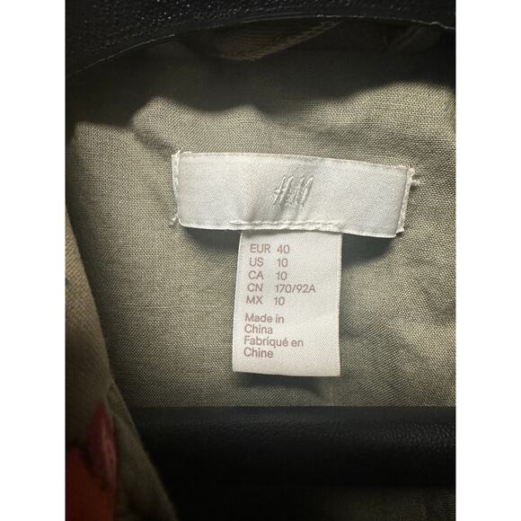 H&M+ PATTERNED UTILITY JACKET Size US 10/ EURO 40 - Picture 3 of 3